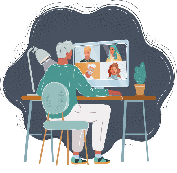 后视镜女人的办公桌图片下载