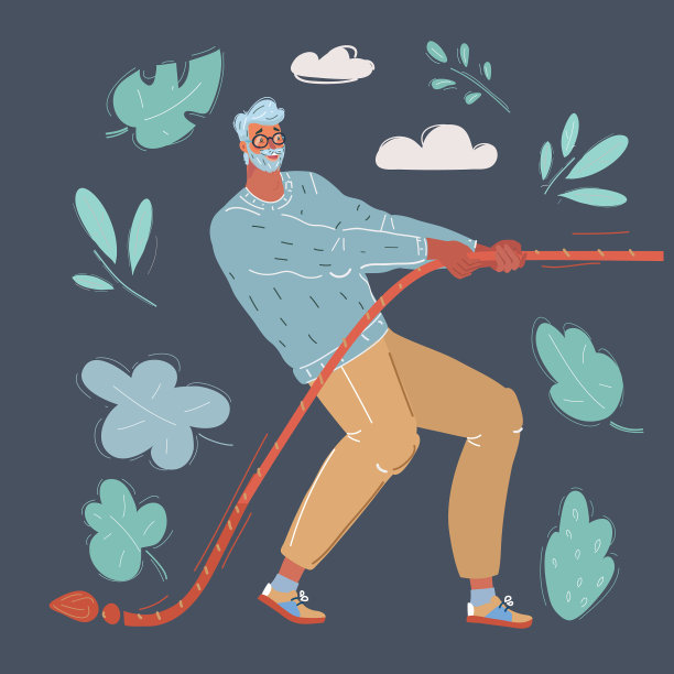 在黑暗中拉着绳子图片下载