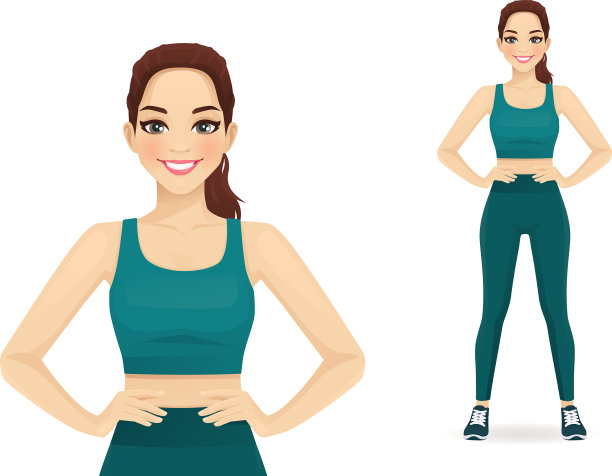 运动的女人图片下载