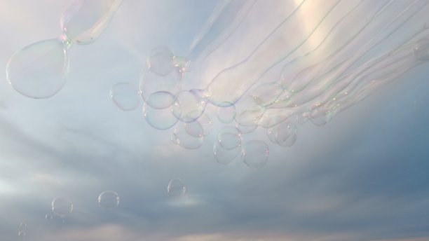 气泡在空气日落在意大利国家艺术图片下载