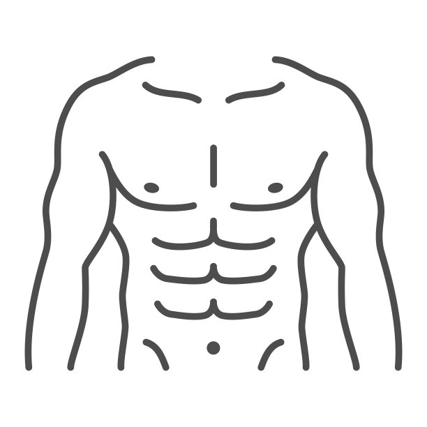 男性躯干强壮线条细的偶像健身房概念男人图片下载