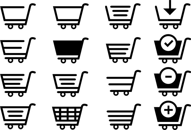 购物手推车，手推车或手推车图片下载