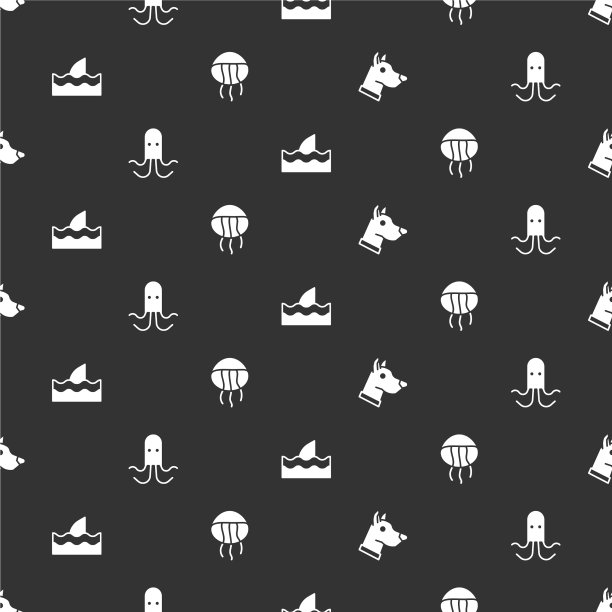 在海浪中设置狗头章鱼鱼翅图片下载