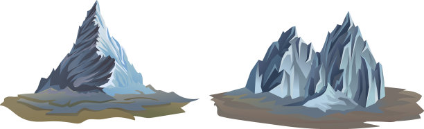 山峰上有悬崖和岩石图片下载