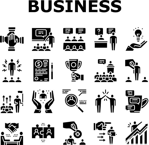 业务情况集合图标设置为黑色图片下载