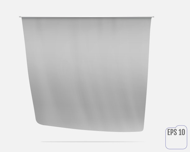 三角旗旗帜或国旗白色现实模型图片下载