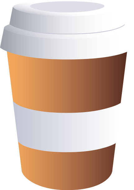 咖啡杯奶油与企业设计图片下载