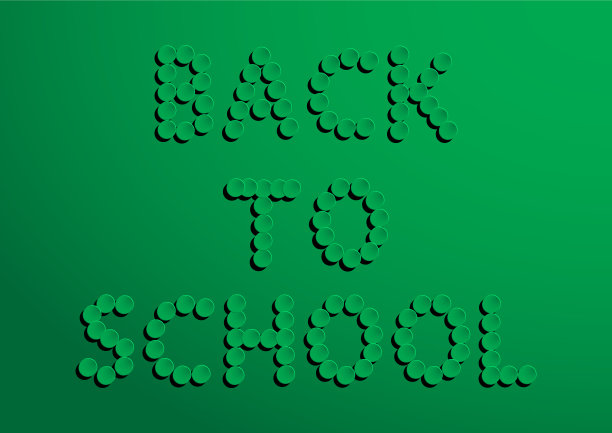 回到学校的现实元素抽象的绿色图片下载