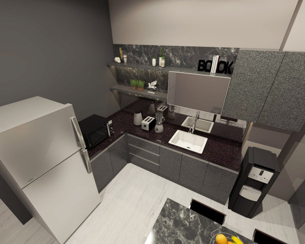 等距视图厨房设计图片下载