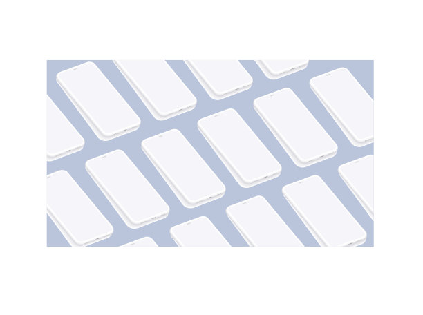 等距智能手机模型演示您的图片下载