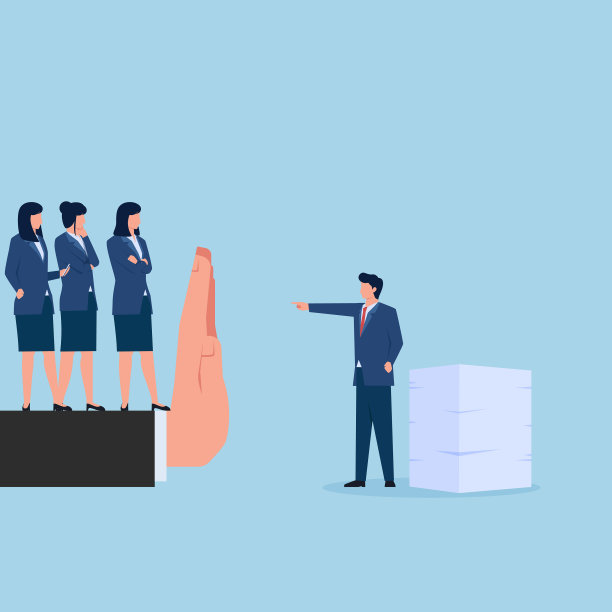 Hand stop经理为女士加班图片下载