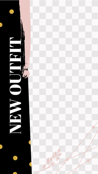 时尚花卉故事可爱的粉红色新装社交图片下载