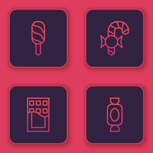 设行冰淇淋巧克力棒圣诞糖果图片下载