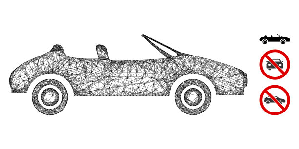 Cabriolet多边形网图片下载