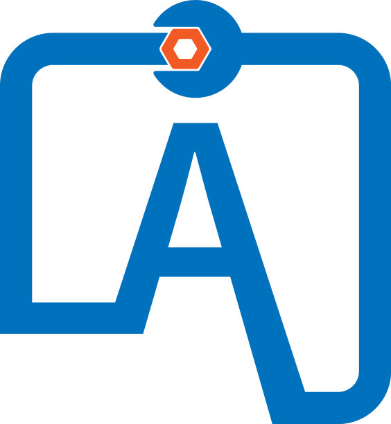 字母、标志、图标组成扳手和螺栓图片下载