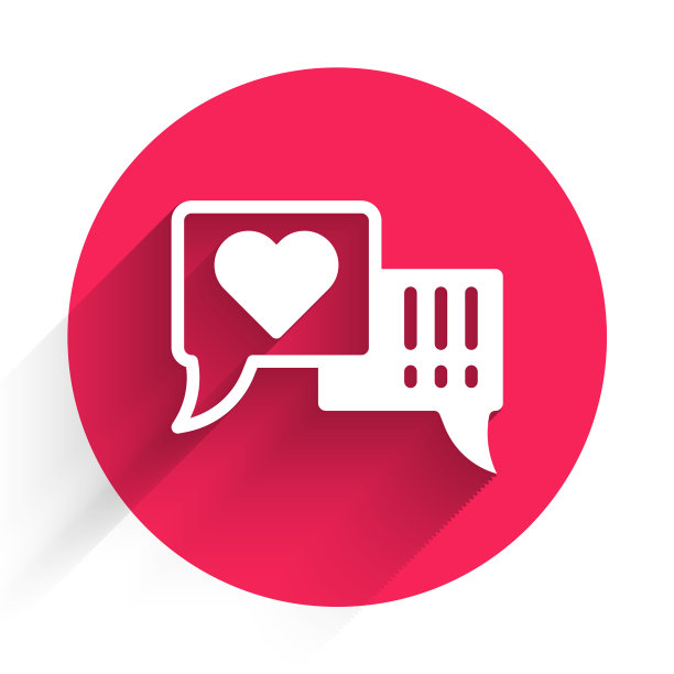 白心在语音气泡图标孤立与图片下载