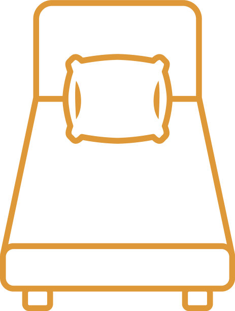 家居床线条风格图标设计图片下载