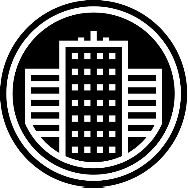 城市商务中心标志字形图标图片下载