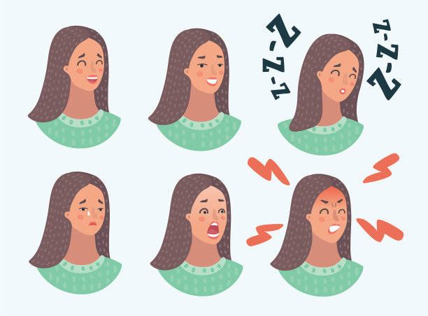 设女人的情绪表情女孩图片下载