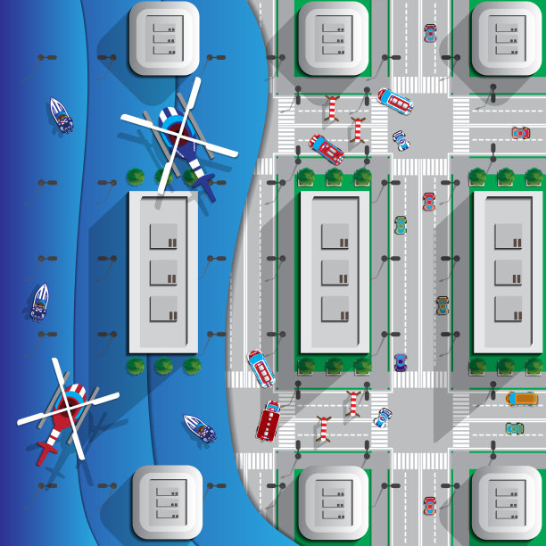 洪水在城市图片下载