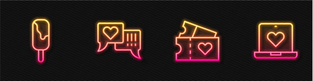 设行爱情票冰淇淋心在言图片下载