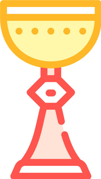 杯形杯形图标颜色平坦图片下载