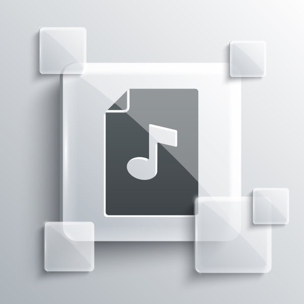 灰色音乐书与备注图标孤立在灰色图片下载