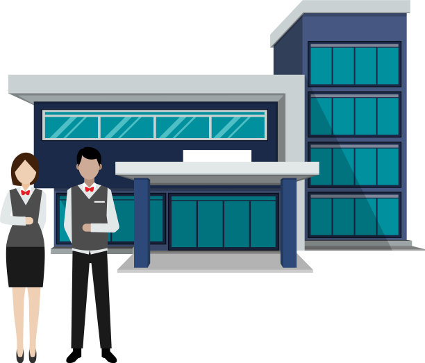 酒店及住宿场所的职业服务员图片下载