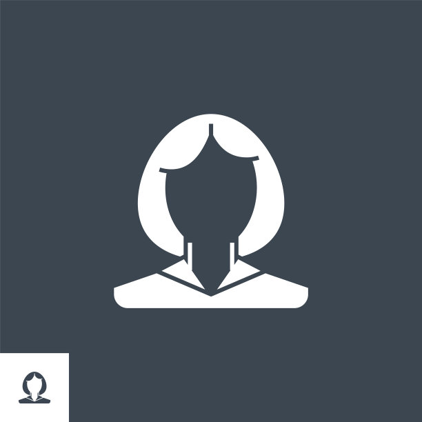 女员工相关的字形图标图片下载