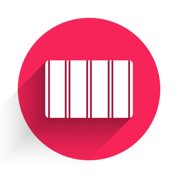 白色调色板引导图标与长隔离图片下载