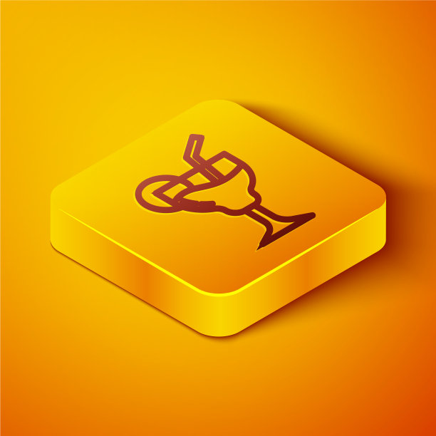 等距线鸡尾酒和酒精饮料的图标图片下载