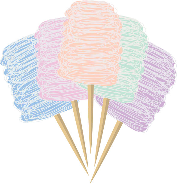 五颜六色的棉花糖图片下载