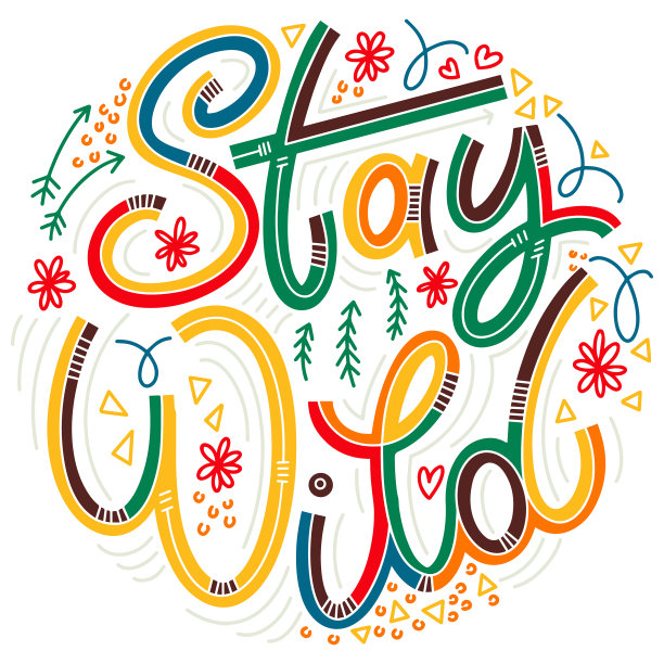 保持狂野的涂鸦风格图片下载