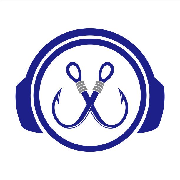 耳机钓鱼音乐图标标志图片下载