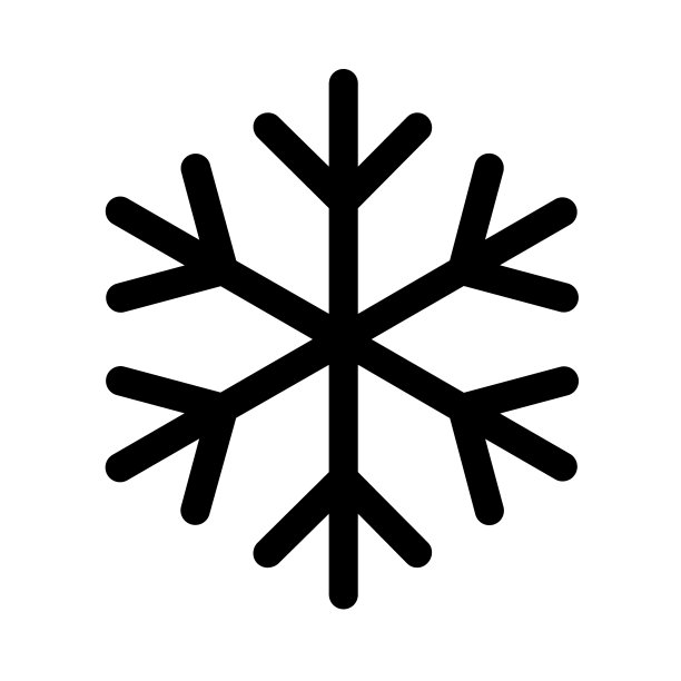 雪冬天的图标，危险的雪花标志，风险警报图片下载