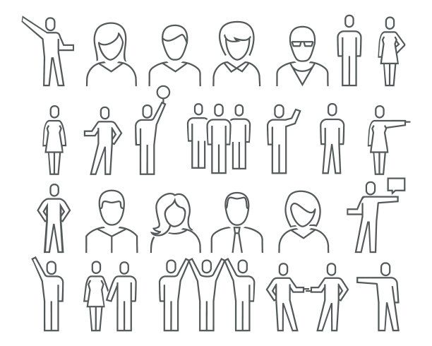 男性和女性都有图标图片下载