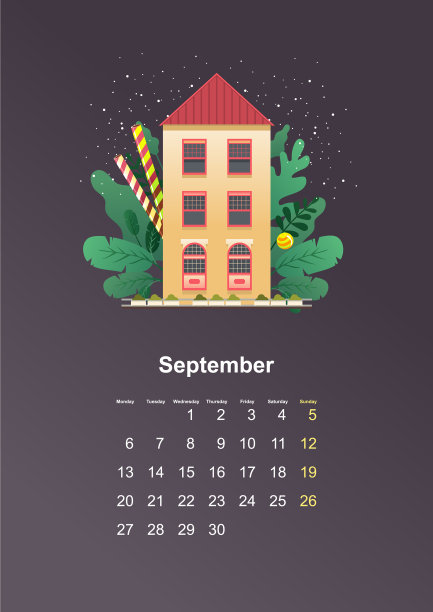 挂历2021页一个月图片下载