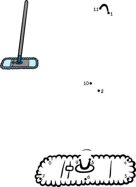 数字游戏为儿童清洁拖把图片下载