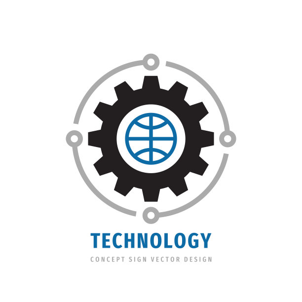 全球技术齿轮概念商业Logo图片下载