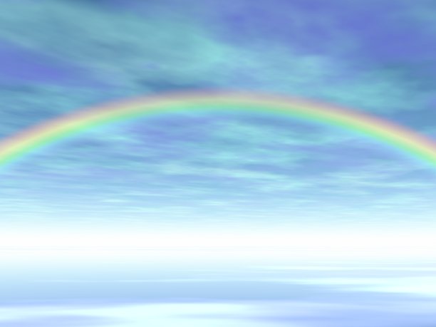 美丽的云和彩虹图片下载