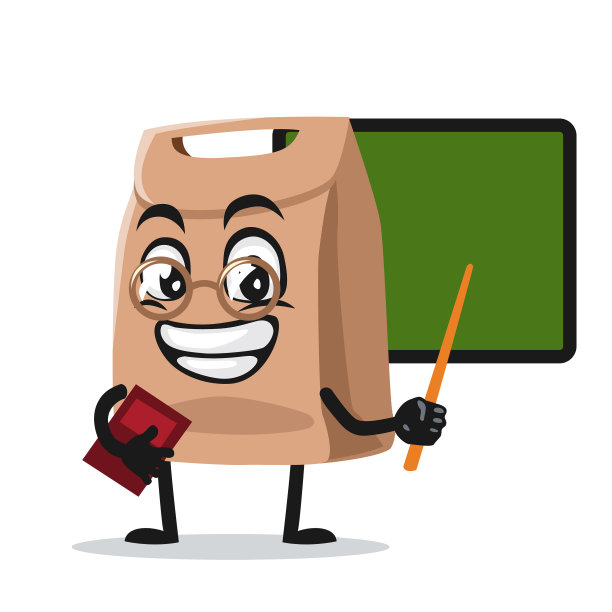 纸袋吉祥物或人物图片下载