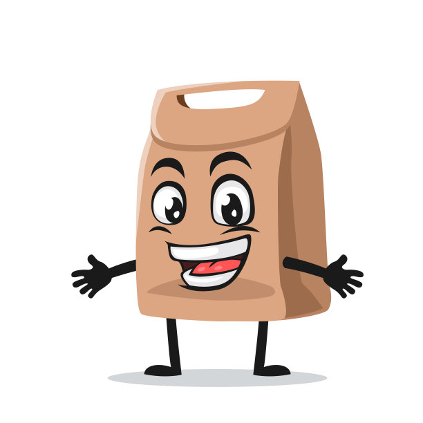 纸袋吉祥物或人物图片下载