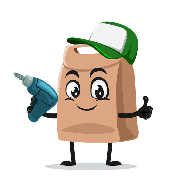 纸袋吉祥物或人物图片下载