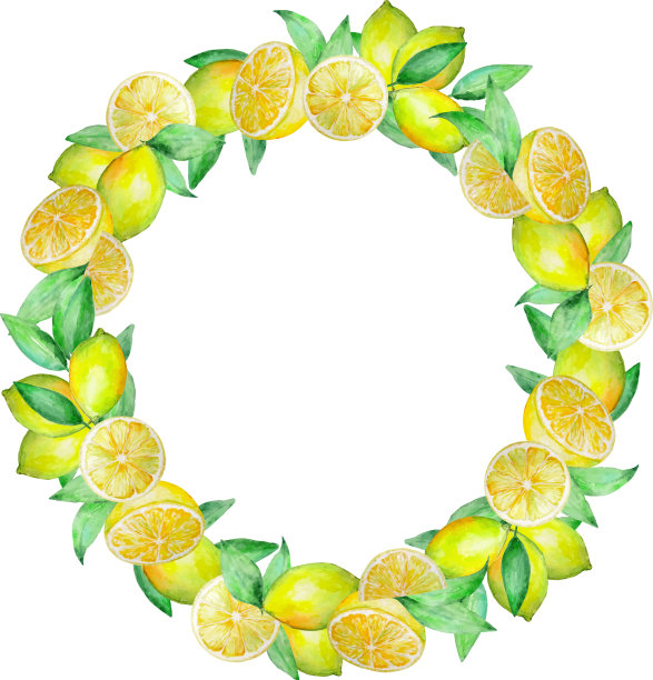 有黄色柠檬的树枝收集在一个图片下载