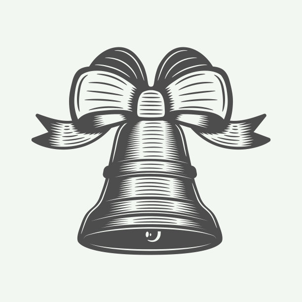 带有元素的复古圣诞铃儿图片下载