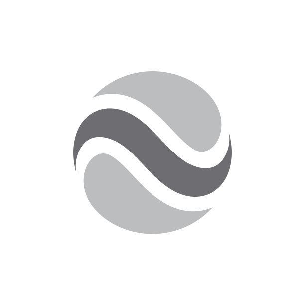 几何波浪曲线圆运动标志图片下载