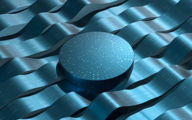 流动的波浪服装背景，3d渲染。图片下载