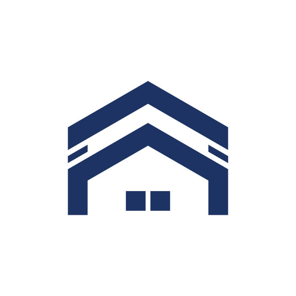 抽象的右箭头方形几何标志图片下载