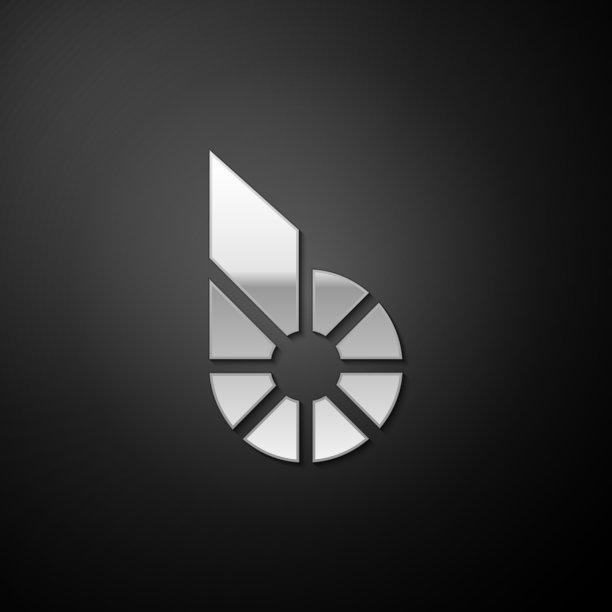 银加密货币比特币共享BTS图标图片下载