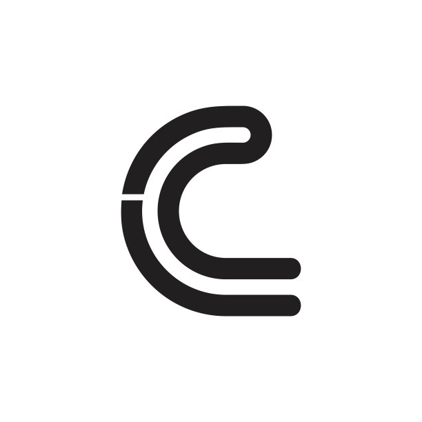 字母C条纹线条标志图片下载